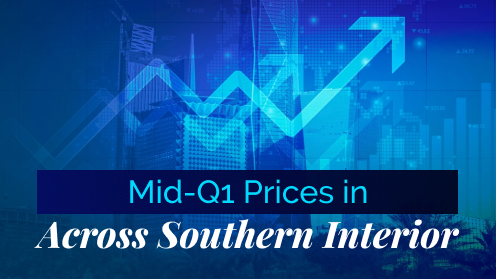 Mid-Q1 Home Prices Throughout the Southern Interior
